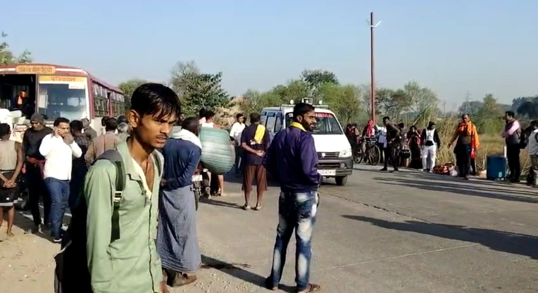 रोडवेज बस और बोलेरो में भीषण एक्सीडेंट, लोग बाल बाल बचे